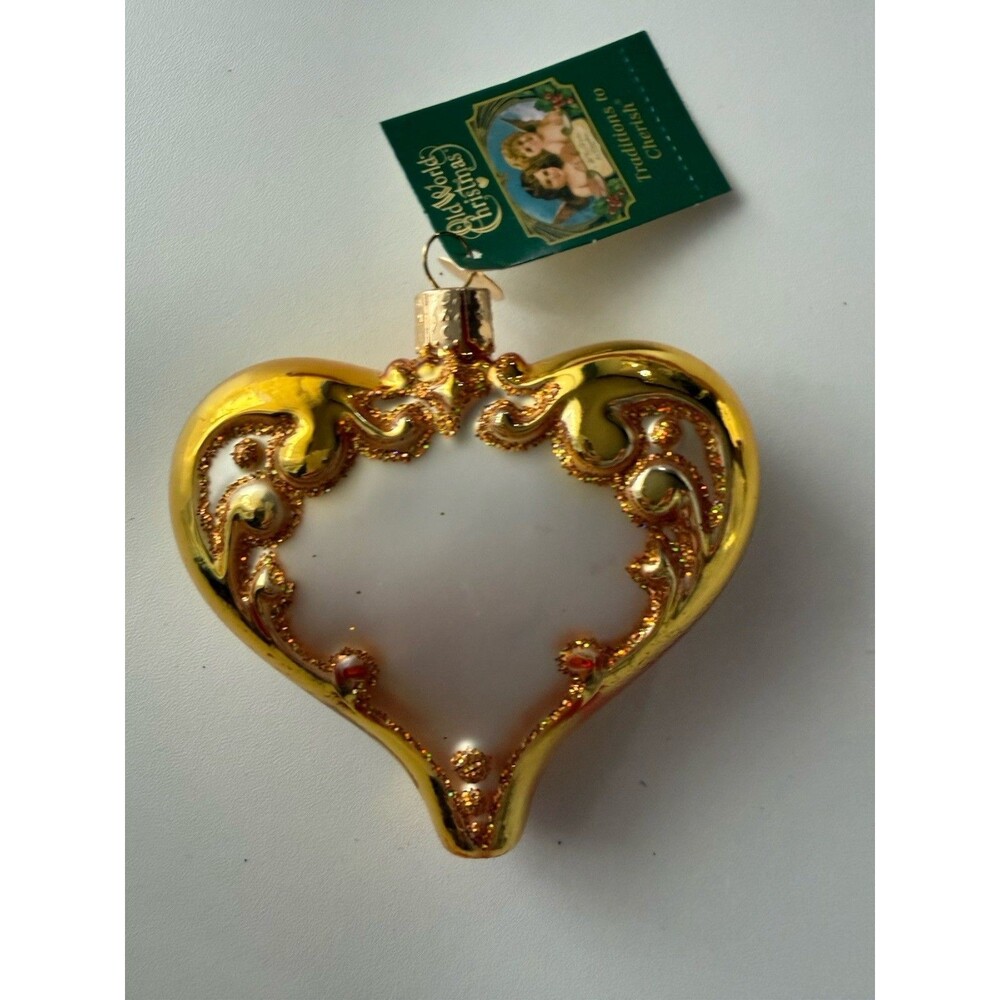 Old World Christmas Ornament - 50Th Anniversary Heart - 30056 - Picture 3 of 10